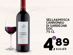 Extra Supermercati Sella&mosca cannonau di sardegna doc offerta