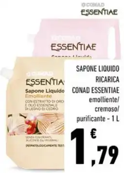 Conad Sapone liquido ricarica CONAD ESSENTIAE offerta