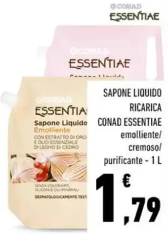 Conad Sapone liquido ricarica CONAD ESSENTIAE offerta