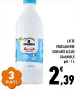 Conad Latte parzialmente scremato accadi GRANAROLO offerta