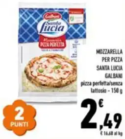Conad Mozzarella per pizza santa lucia GALBANI offerta