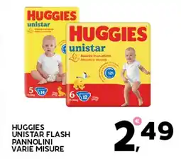 Extra Supermercati Huggies unistar flash pannolini varie misure offerta
