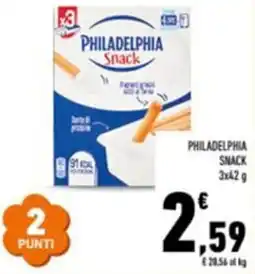 Conad Philadelphia snack offerta