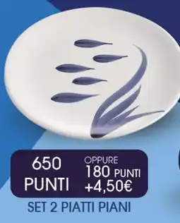 Extra Supermercati Set 2 piatti piani offerta