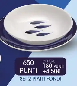 Extra Supermercati Set 2 piatti fondi offerta