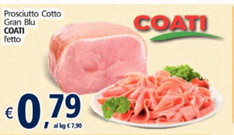 Alter Discount Coati Prosciutto Cotto Gran blu l'etto offerta