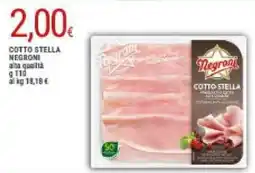 Doro Supermercati Cotto stella NEGRONI offerta