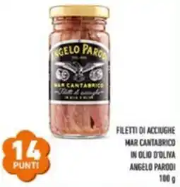 Conad Filetti di acciughe mar cantabrico in olio d'oliva ANGELO PARODI offerta