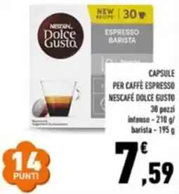 Conad Capsule per caffe espresso nescafe dolce gusto offerta