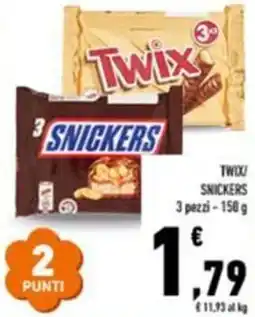 Conad Twix snickers offerta