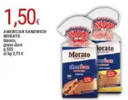 Doro Supermercati American sandwich morato blanco, grano duro offerta