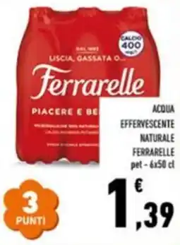 Conad Acqua effervescente naturale FERRARELLE offerta