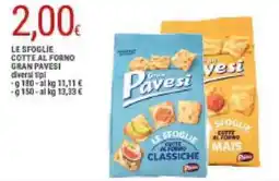 Doro Supermercati Le sfoglie cotte al forno GRAN PAVESI offerta