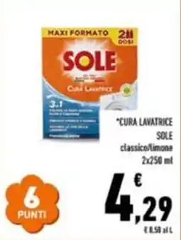 Conad Cura lavatrice SOLE offerta