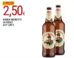 Doro Supermercati Birra MORETTI offerta