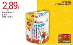 Doro Supermercati Kinder maxi offerta
