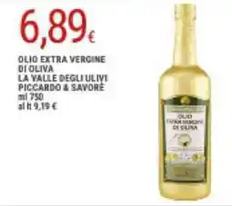 Doro Supermercati Olio extra vergine di oliva la valle degli ulivi piccardo & savore offerta
