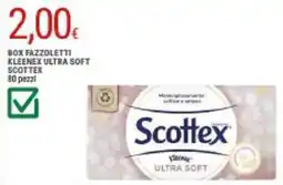 Doro Supermercati Box fazzoletti kleenex ultra soft SCOTTEX offerta