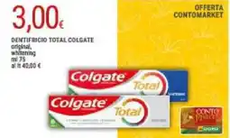 Doro Supermercati Dentifricio total colgate original, whitening offerta