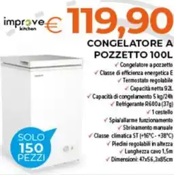 Todis Improve congelatore a pozzetto offerta
