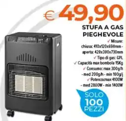 Todis Stufa a gas pieghevole offerta