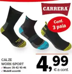 Todis Carrera calze work-sport offerta