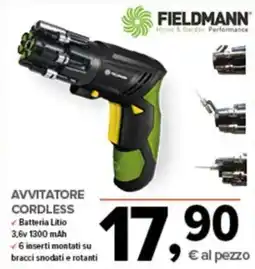 Todis Fieldmann avvitatore cordless offerta