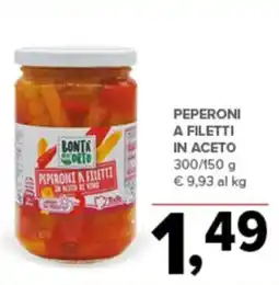 Todis Peperoni a filetti in aceto BONTA dell ORTO offerta