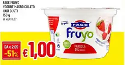 Famila Superstore Fage fruyo yogurt magro colato offerta