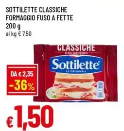 Famila Superstore Sottilette classiche formaggio fuso a fette offerta