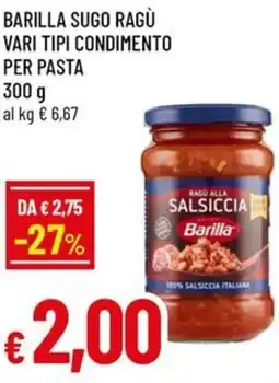 Famila Superstore Barilla sugo ragù condimento per pasta offerta