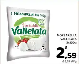 Conad Mozzarella Vallelata offerta