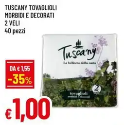 Famila Superstore Tuscany tovaglioli morbidi e decorati offerta