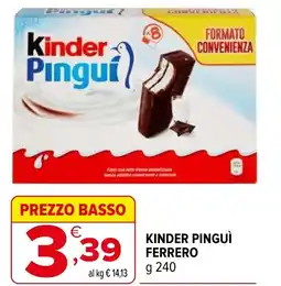 Iperal Kinder pinguì FERRERO offerta