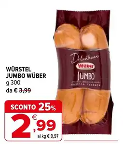 Iperal Würstel jumbo WÜBER offerta
