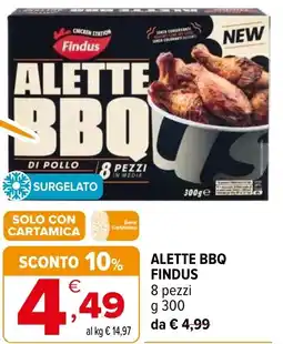 Iperal Alette bbq FINDUS offerta