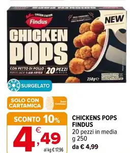 Iperal Chickens pops FINDUS offerta