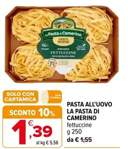 Iperal Pasta all'uovo LA PASTA DI CAMERINO offerta
