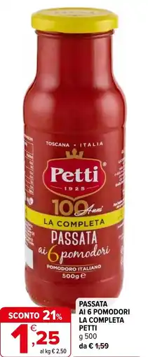 Iperal Passata ai 6 pomodori la completa PETTI offerta