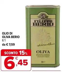 Iperal Olio di oliva BERIO offerta