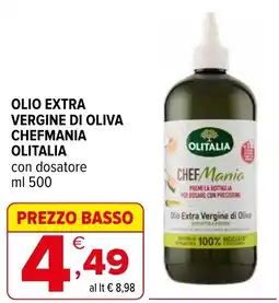 Iperal Olio extra vergine di oliva chefmania OLITALIA offerta