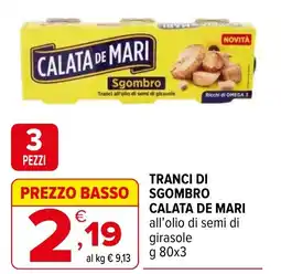 Iperal Tranci di sgombro CALATA DE MARI offerta