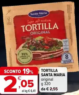 Iperal Tortilla SANTA MARIA offerta