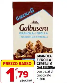 Iperal Granola e frolla cereali g GALBUSERA offerta