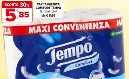 Iperal Carta igienica comfort tempo offerta