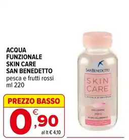 Iperal Acqua funzionale skin care SAN BENEDETTO offerta