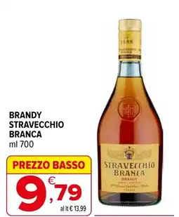Iperal Brandy STRAVECCHIO BRANCA offerta