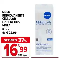 Iperal Siero ringiovanente cellular epigenetics NIVEA offerta