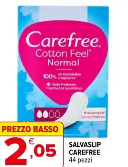 Iperal Salvaslip CAREFREE 44 pezzi offerta