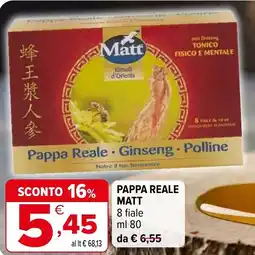 Iperal Pappa reale MATT offerta